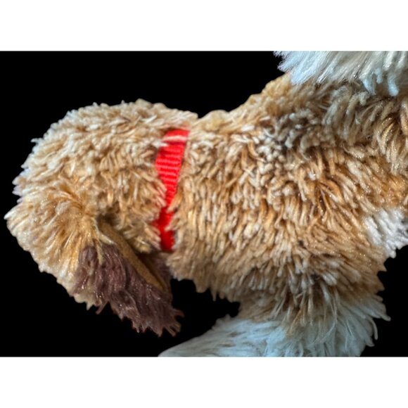 Douglas Plush Dog Toy Brown & White Floppy Stuffed Animal 8" Long Soft & Cuddly - Picture 6 of 8